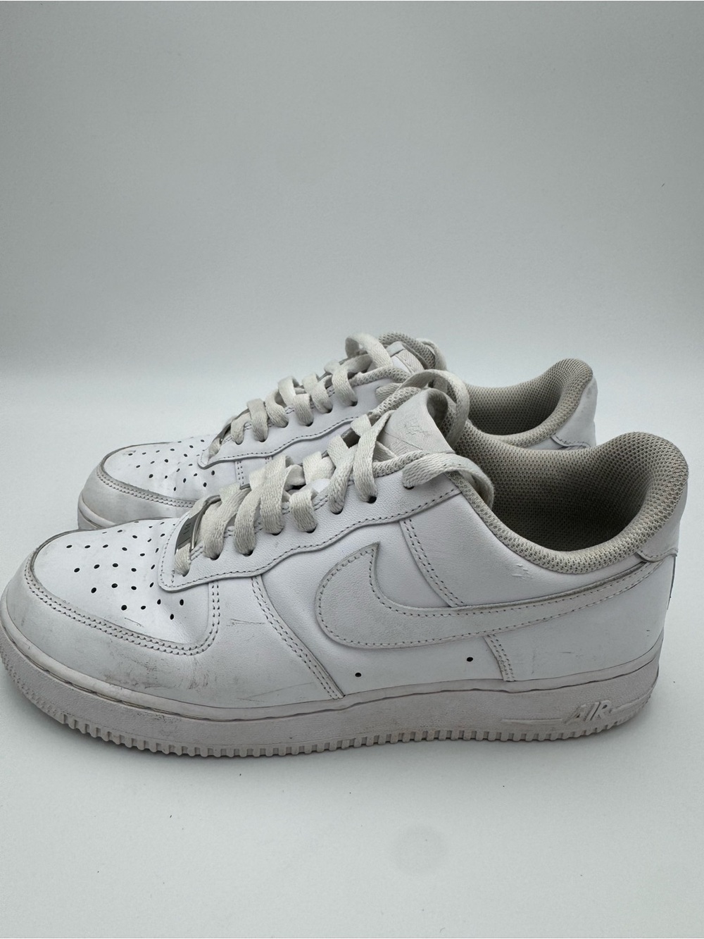 Nike White Low-Top Leather Sneakers